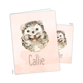Hedgehog Personalized 2-Pocket Folder
