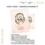 Hedgehog Personalized 2-Pocket Folder