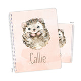 Hedgehog Personalized Notebook or Sketchbook