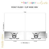 Ice Hockey Sports Personalized 2-Pocket Folder