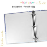 Hockey Ice Sports Personalized 2" 3 Ring Binder