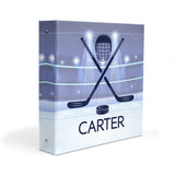 Hockey Ice Sports Personalized 2" 3 Ring Binder