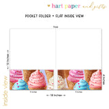 Ice Cream Personalized 2-Pocket Folder