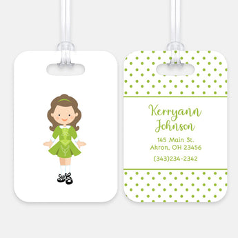 Irish Dancer Dancing Dance Luggage Bag Tag
