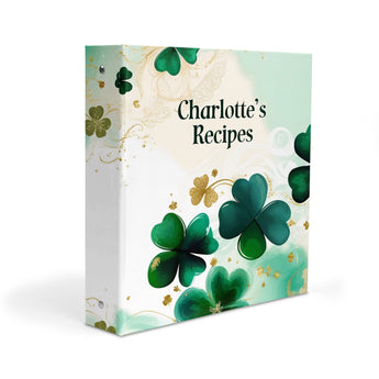 Irish Personalized 2" 3 Ring Recipe Book Binder