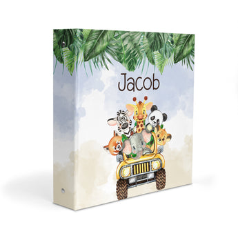 Jungle Safari Personalized 2" 3 Ring Binder