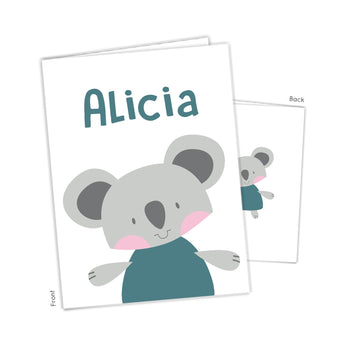 Koala Bear Personalized 2-Pocket Folder