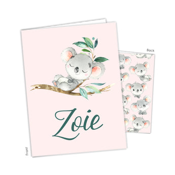 Koala Bear Personalized 2-Pocket Folder