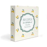 Lemon Personalized 2" 3 Ring Recipe Book Binder