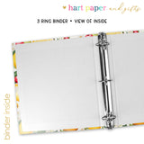 Lemon Cherry Personalized 2" 3 Ring Recipe Book Binder