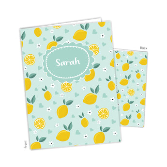 Lemon Personalized 2-Pocket Folder
