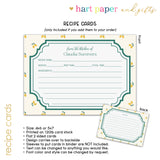 Lemon Personalized 2" 3 Ring Recipe Book Binder