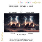 Lightening Weather Personalized 2" 3 Ring Binder