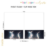 Lightening Bolt Personalized 2-Pocket Folder