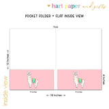 Llama Alpaca Personalized 2-Pocket Folder