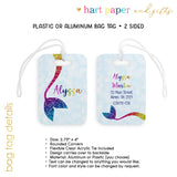 Rainbow Mermaid Tail Luggage Bag Tag