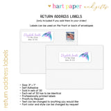 Mermaid Tail Thank You Note Card Stationery • Fill in Blank, Lined or Blank Cards