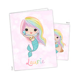 Rainbow Mermaid Personalized 2-Pocket Folder