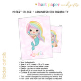 Rainbow Mermaid Personalized 2-Pocket Folder