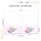 Rainbow Mermaid Personalized 2-Pocket Folder