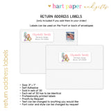 Mermaid Thank You Note Card Stationery • Fill in Blank, Lined or Blank Cards