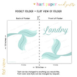 Mermaid Tail Personalized 2-Pocket Folder