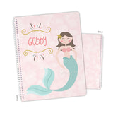 Rainbow Mermaid Personalized Notebook or Sketchbook