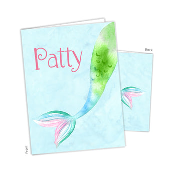 Mermaid Tail Personalized 2-Pocket Folder