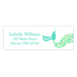 Mermaid Tail b Return Address Labels • Self Adhesive Stickers