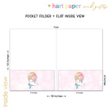 Rainbow Mermaid Narwhal Personalized 2-Pocket Folder