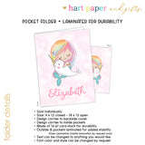 Rainbow Mermaid Narwhal Personalized 2-Pocket Folder