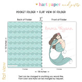 Mermaid Personalized 2-Pocket Folder