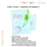 Mermaid Tail Personalized 2-Pocket Folder
