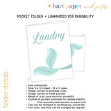 Mermaid Tail Personalized 2-Pocket Folder