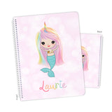 Rainbow Mermaid Personalized Notebook or Sketchbook