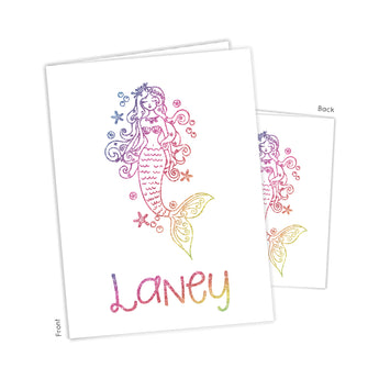 Rainbow Mermaid Personalized 2-Pocket Folder
