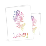 Rainbow Mermaid Personalized 2-Pocket Folder