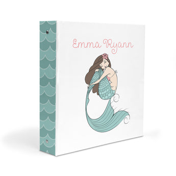 Mermaid Rainbow Personalized 2" 3 Ring Binder
