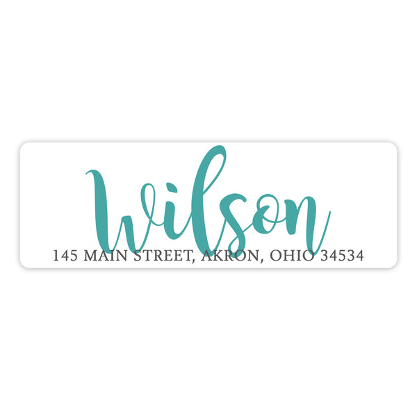 Script Name Return Address Labels • Self Adhesive Stickers