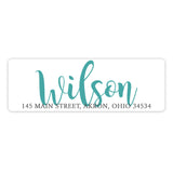 Script Name Return Address Labels • Self Adhesive Stickers