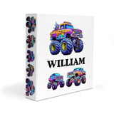 Monster Truck Personalized 2" 3 Ring Binder