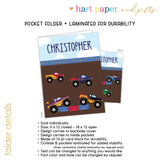 Monster Truck Personalized 2-Pocket Folder