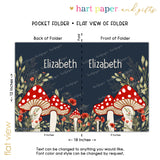 Mushroom Personalized 2-Pocket Folder