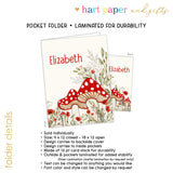 Mushroom Personalized 2-Pocket Folder