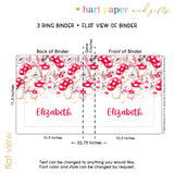Mushroom Personalized 2" 3 Ring Binder