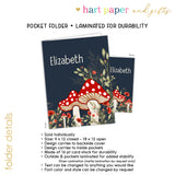 Mushroom Personalized 2-Pocket Folder