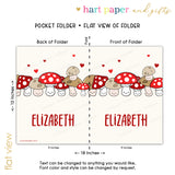 Mushroom Personalized 2-Pocket Folder