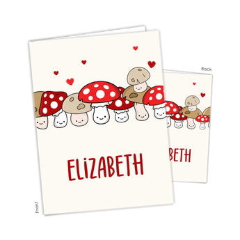 Mushroom Personalized 2-Pocket Folder