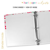 Mushroom Personalized 2" 3 Ring Binder