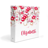 Mushroom Personalized 2" 3 Ring Binder